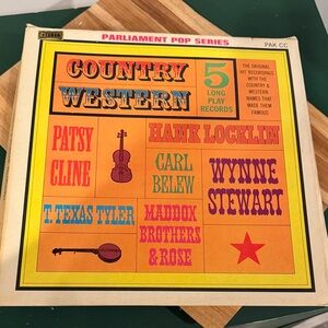 Vintage Country Western Vinyl Record Collection